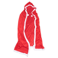 Mantello di Natale Mantello di Babbo Natale Mantello di Natale per Adulti per Donna Mantello per Costume di Halloween di Natale con Cappuccio 120 Cm