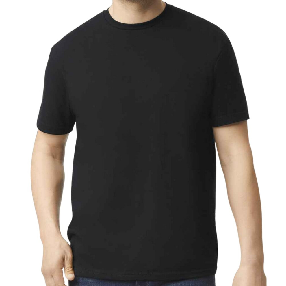 Gildan (3Xl, Pitch Black) Mens Softstyle Cvc T-Shirt