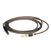 Cable de Entrada de Audio Hifi 7N OCC Trs Jack de 3,5 mm Macho A Estéreo Aux Macho de 3,5 mm para Altavoces, Auriculares y PC, 1 M