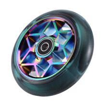 110mm Scooter Wheels Replacement with Bearings Stunt Scooter Aluminum Wheel Hub Kick Scooter Accessories Green