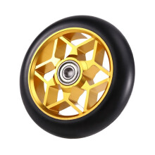 110mm Scooter Wheels Replacement Stunt Scooter Aluminum Wheel Hub Kick Scooter Accessories with Bearings Gold