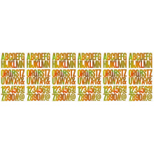 18Feuilles Lettres Autocollantes En Vinyle Pour
