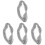 4Rouleaux De Fil Argenté Élastique Pour , Cadeaux DIY 1