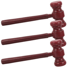 9Pièces Maillets Juges Bois Rouge Accessoires Jeu Et Déguisement