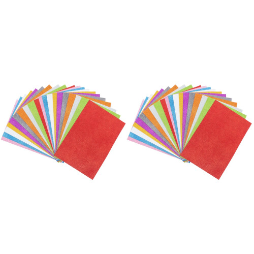 40Feuilles Papier Mousse À Paillettes Idéal DIY Décor