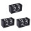3Pièces Calendrier Bois Vintage Noir Mois Date Déco 1