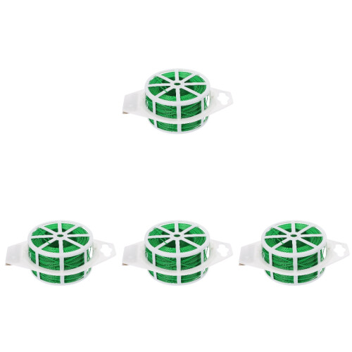 4Rouleaux Sangles Vertes Flexibles Pour Fixation De Plantes