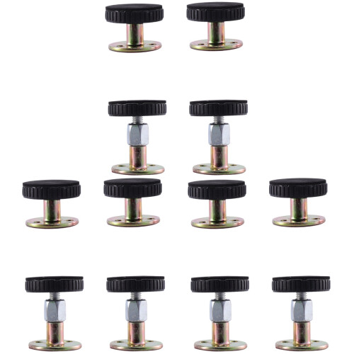 3Pièces Stabilisateur De Lit Réglable Antivibrations Support Noir