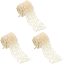 3Rouleaux Dentelle Beige Pour Artisanat, Couture VĂŞtements Accessoires