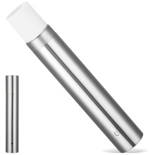 1Tube Vintage Porte En Acier Inoxydable Argenté Pour Maison