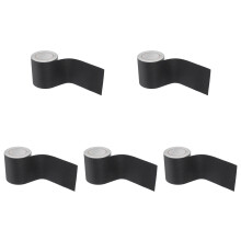 5Rouleaux Moulure Autocollante Flexible Noire En PVC Pour Plinthes
