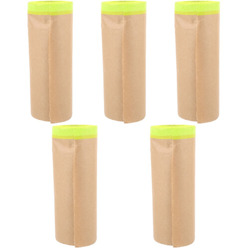 5Rouleaux Papier De Masquage Multusage Couleur Marron Clair