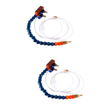 2Pièces Aérosol Refroidisseur Cnc Bleu Pour Fraisage