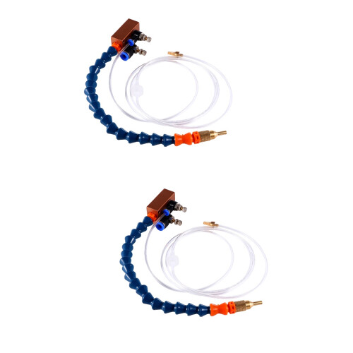 2Pièces Aérosol Refroidisseur Cnc Bleu Pour Fraisage