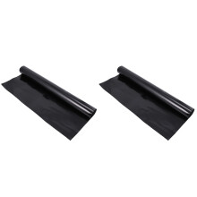 2Pièces Film Fenêtre Opaque Noir Adhésif Protection Uv Bureau Maison