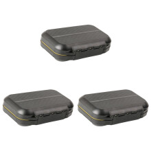 3Pièces Boîte De Étanche Noir Pour Leurres