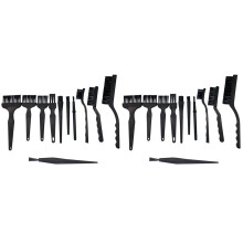 22Pièces Kit De Brosses Anti-Statique Noires Pour Nettoyage Téléphone