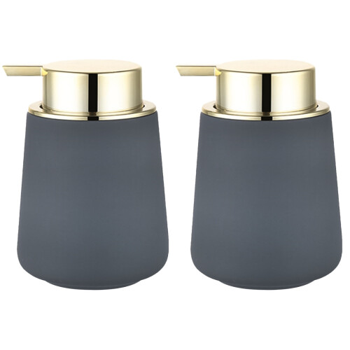 2Pièces Flacon À Lotion Gris, Écologique Et Compact Pour