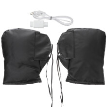 2Paires Chauffants Manchette Noir Protection Chaude