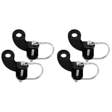 4Pièces Adaptateur Traction Noir Solide Pour Remorque Durable