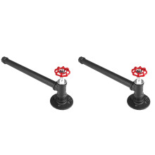 2Pièces Support Papier Mural Noir Durable