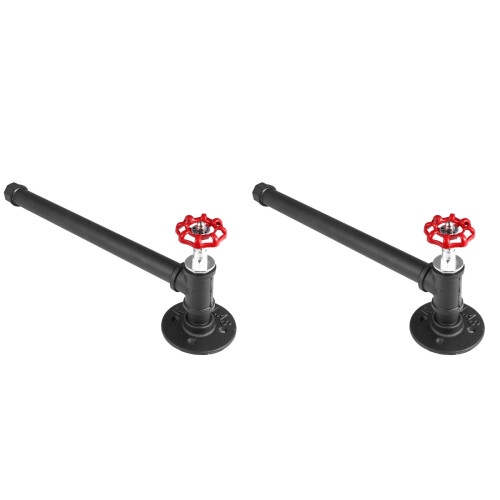 2Pièces Support Papier Mural Noir Durable