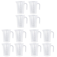 12Pièces Verres Doseurs Transparente PP Anse Pour Cuisine
