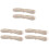 6Pièces Porte-Chaussures Mural Rétractable Beige PP Pour Maison 1