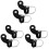 6Pièces Attaches Coupleur Remorque Noir En Fer Durable 1