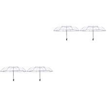 2Pièces Parapluies Automatiques Marine Transparente, Outdoor