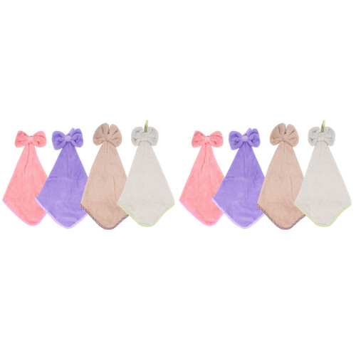 8Pièces Serviettes Maison Adorables En Boucle Coloré