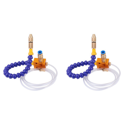 2Pièces De Lubrification Bleu Pour Fraisage Cnc