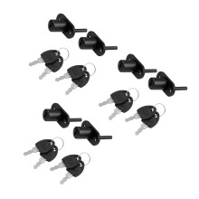6Pièces Serrure Centrale Noire En Acier Pour De Bureau