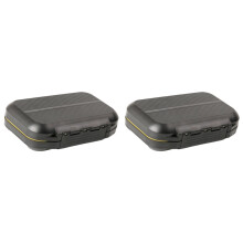 2Pièces Boîte De Mouche Étanche Noir Rangement Leurres