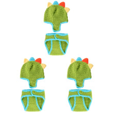 3Ensembles Ensemble Bébé Vert Tricot Coton Motif