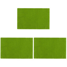 3Pièces Tapis Pelouse Verte DIY Pour Décor Mini Paysage