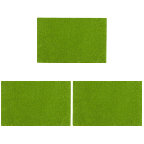 3Pièces Tapis Pelouse Verte DIY Pour Décor Mini Paysage