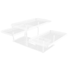 3 Tier Acrylic Display Riser Shelf Display Stand,Dessert Cupcakes Stand Makeup Perfume Holder Style B