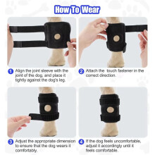 Pet Knee Pads for Dogs Leg Joint Injury Recovery Breathable Injured Leg Recovery Protective Gear Support Belt M