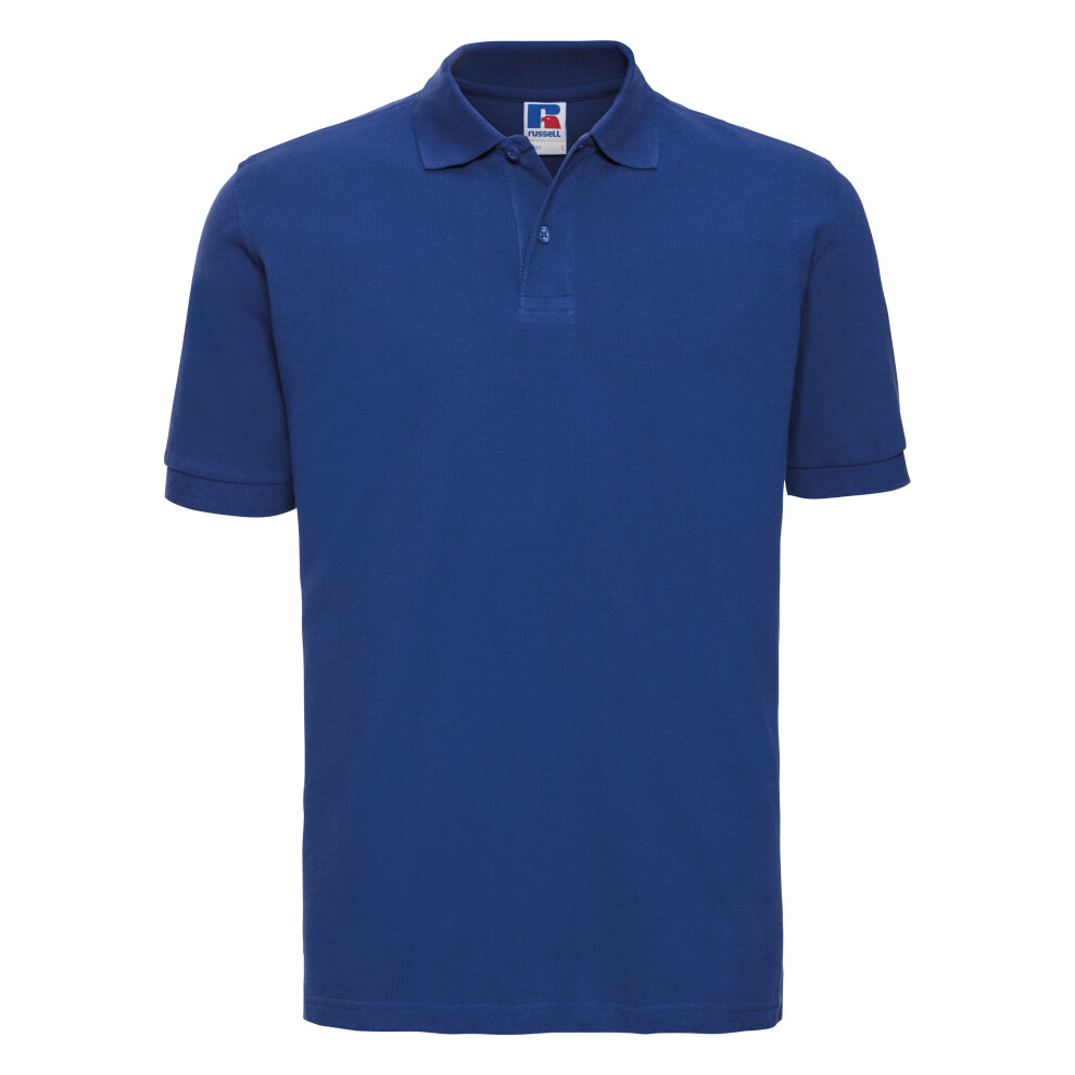 Russell (2Xl, Bright Royal) Mens 100% Cotton Short Sleeve Polo Shirt Multicoloured