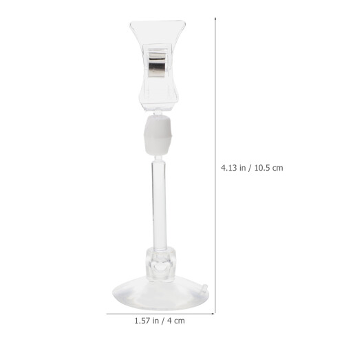 6 zuignapclip voerhouder visbak aquarium (wit) 1
