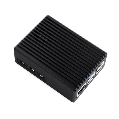 For Raspberry Pi 5B Shell 5BE Radiating Aluminum Striped  Shell Without Fan 2