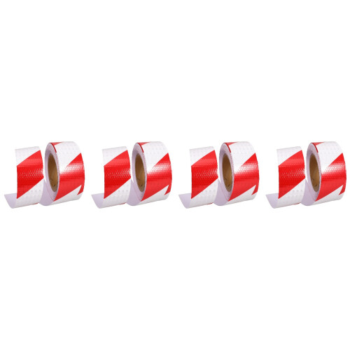 4Rouleaux Ruban Réfléchissant Décoratif Pet Pour Chantier 2