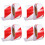 4Rouleaux Ruban Réfléchissant Décoratif Pet Pour Chantier 4