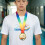 1Médaille Décorative En Métal Pour Récompense Natation 8