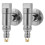 2Pièces Accessoires Robinet Inox Argent Anti- Machine À 7