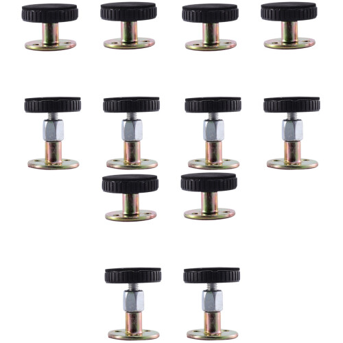 3Pièces Stabilisateur De Lit Réglable Antivibrations Support Noir 1