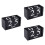 3Pièces Calendrier Bois Vintage Noir Mois Date Déco 5