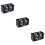 3Pièces Calendrier Bois Vintage Noir Mois Date Déco 8