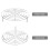 3Pièces Support Anti-Brûlure Acier Inoxydable Cuisine Argent 5